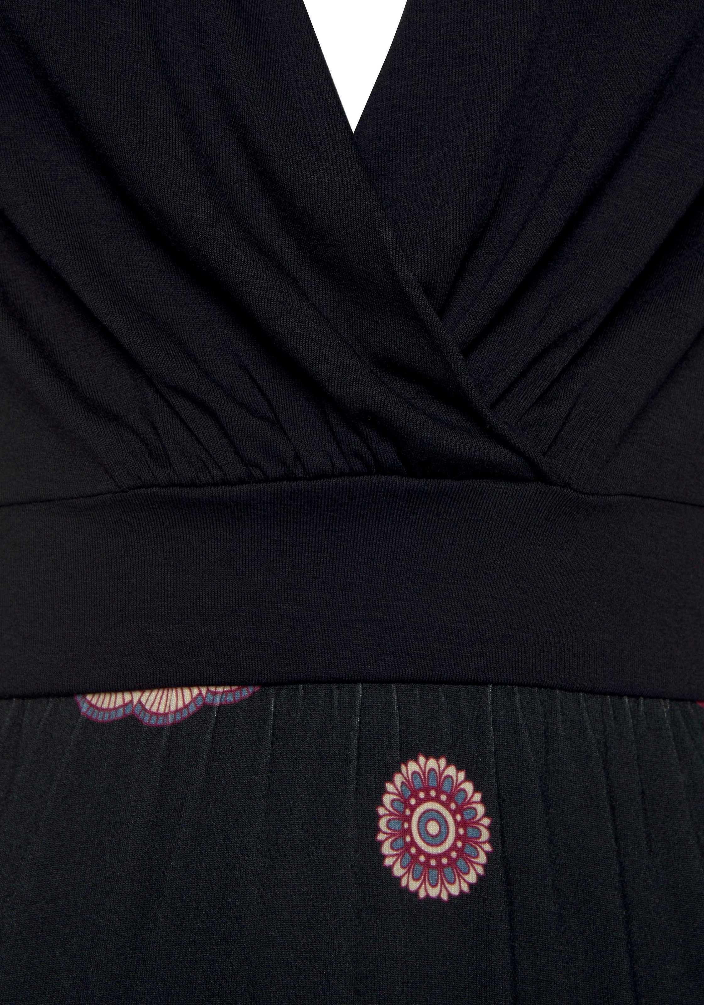 BEACH TIME Plážové šaty 'Mandala' – černá