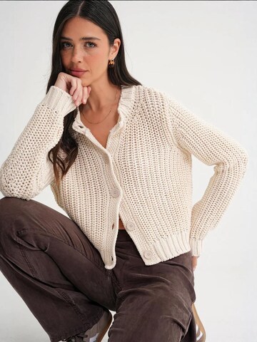 MixRay Strickjacke in Weiß