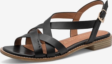 MARCO TOZZI Sandal 'Premio' in Black: front