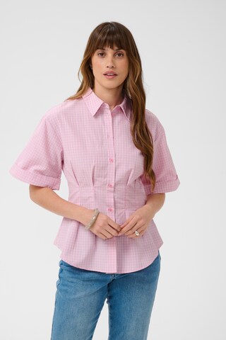 Kaffe - Blusa em rosa: frente