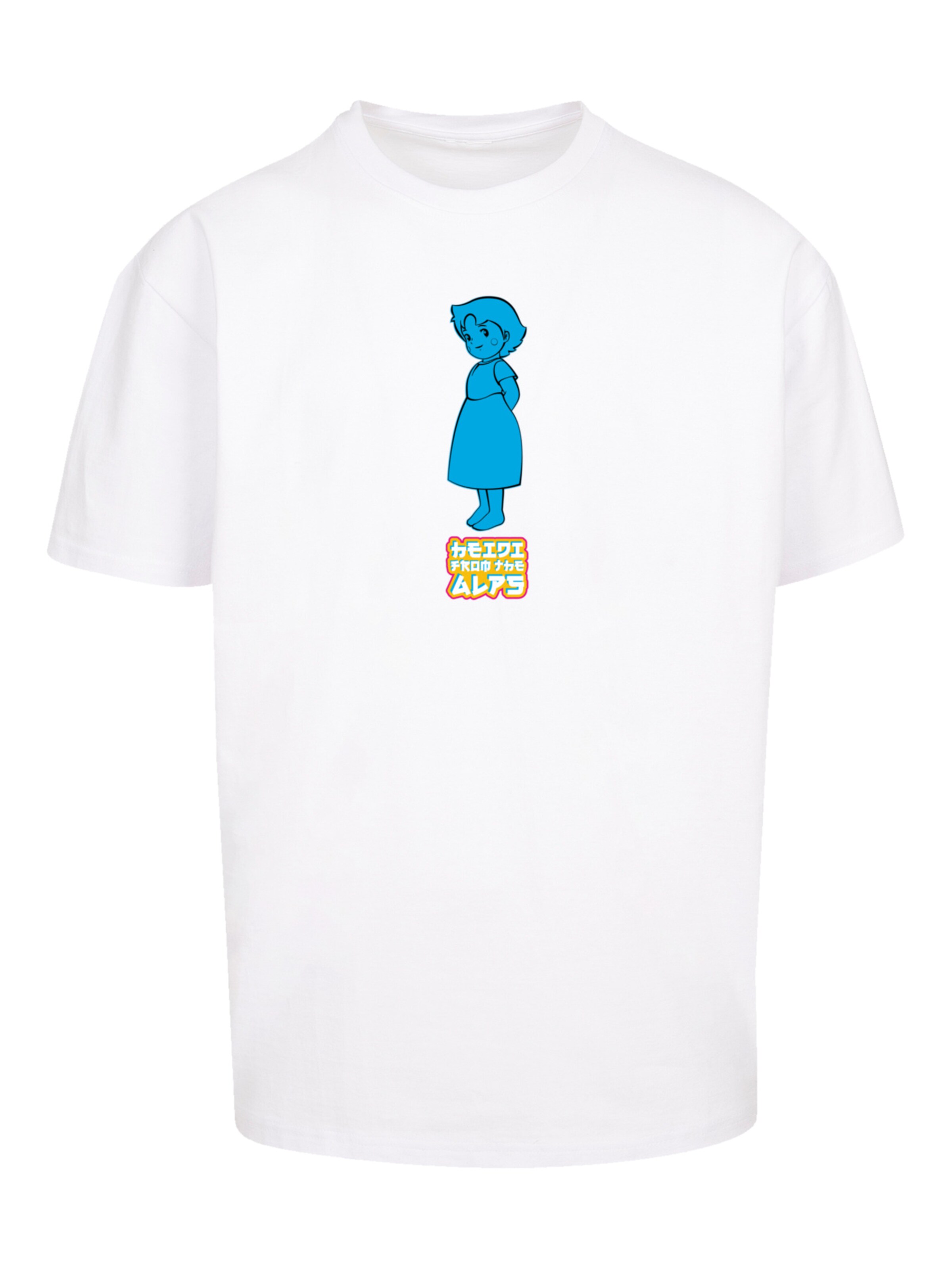 F4NT4STIC Shirt 'Heidi From The Alps Heroes of Childhood' in White: front