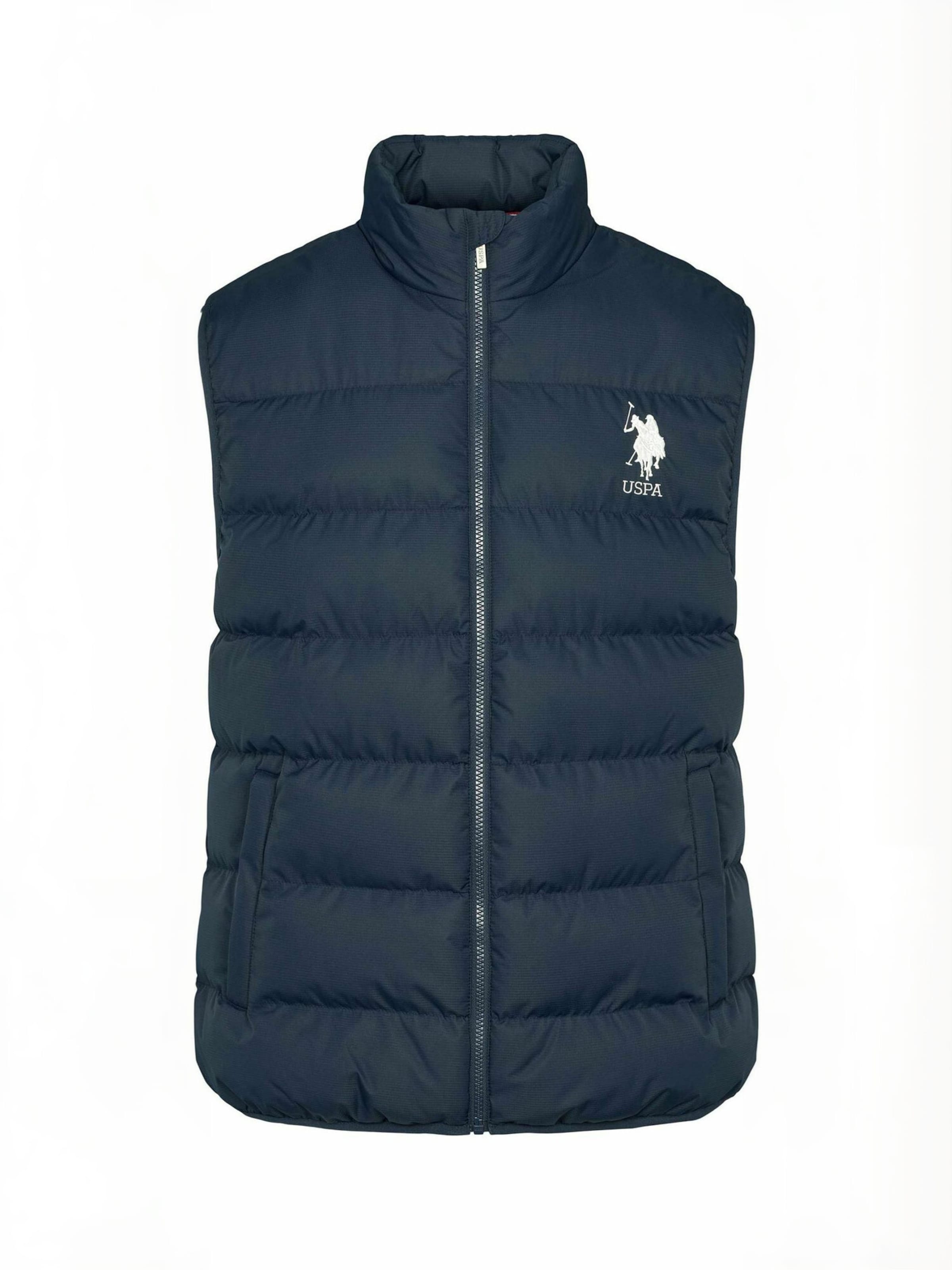 Vestă ' UMDitmar ' de la U.S. POLO ASSN. pe albastru: față
