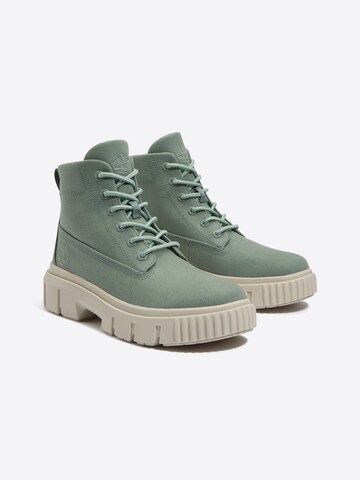 TIMBERLAND - Botines con cordones en verde