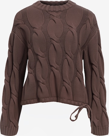 OBJECT Pullover 'BAY' in Braun: Vorderseite