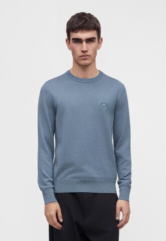Pull-over 'Kanovano_S' BOSS en bleu : devant