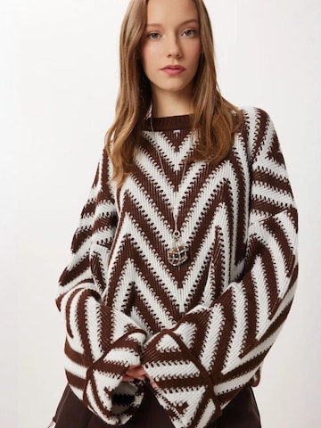 Pull-over oversize Happiness İstanbul en marron