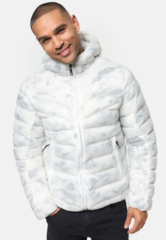 INDICODE JEANS Winter Jacket ' Livia ' in White: front