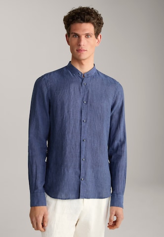 JOOP! Slim fit Button Up Shirt 'Pebo' in Blue: front