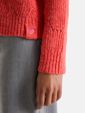 LIEBLINGSSTÜCK Knit Cardigan 'Sölve' in Red