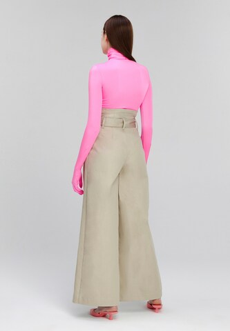 Wide Leg Pantalon à pince 'Milano' MONOSUIT en beige