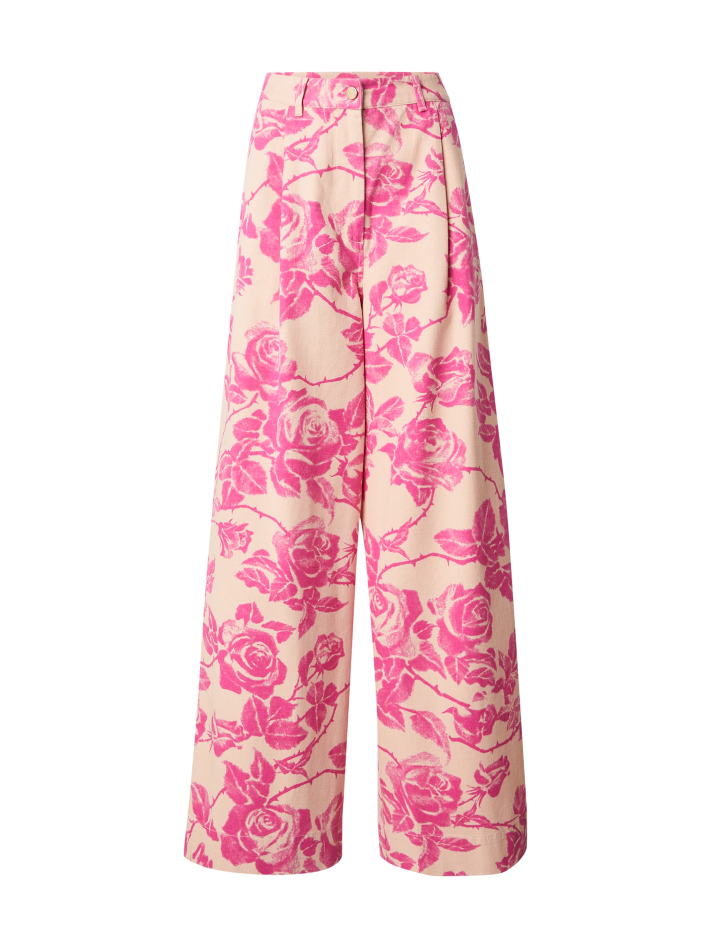 Wide leg Pantaloni con pieghe 'Harlequin' di Essentiel Antwerp in rosa: frontale