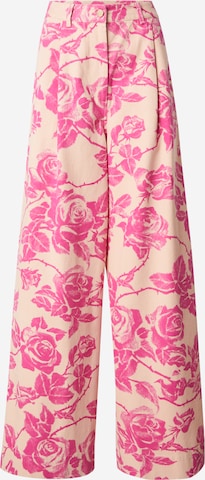 rozā Essentiel Antwerp Platas staras Klasiskas bikses 'Harlequin': no priekšpuses