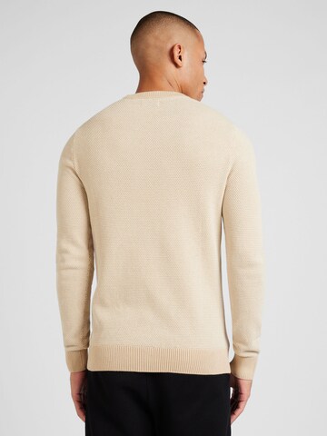 JACK & JONES Sweater 'JJEGlobe' in Beige