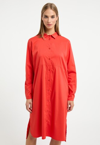 Frieda & Freddies NY Shirt Dress 'Dress' in Red: front