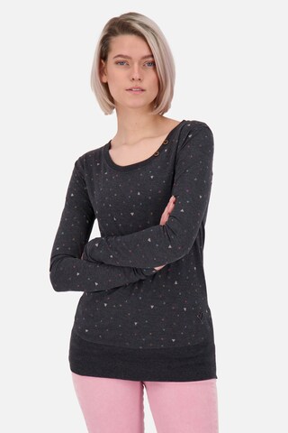 Alife and Kickin Shirt 'ConnyAK' in Schwarz: Vorderseite