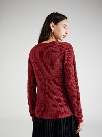 JDY Sweater 'ELLEN' in Red
