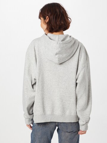 WEEKDAY Zip-Up Hoodie in Grey