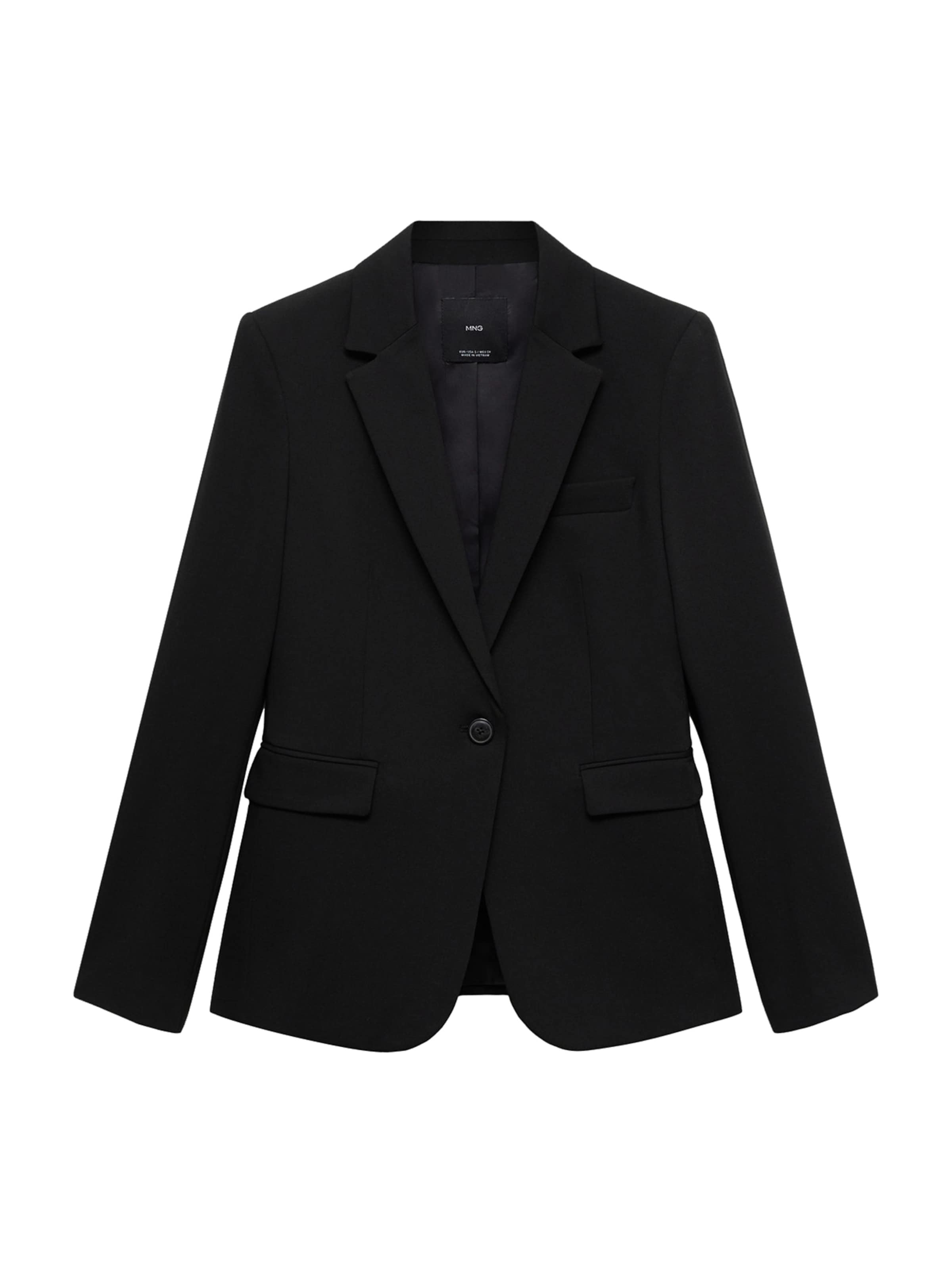 MANGO Blejzer 'Boreal' - Čierna: predná strana