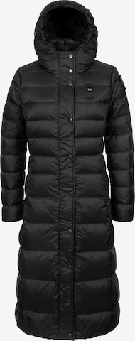 Blauer Mantel 'Anita' in Schwarz: Vorderseite