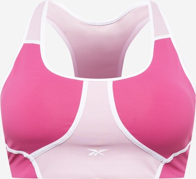 Reebok Sport-BH in rosa / magenta / weiß, Produktansicht