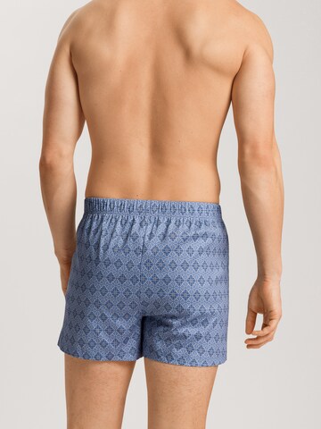 Hanro Boxershorts ' Fancy Jersey ' in Blauw