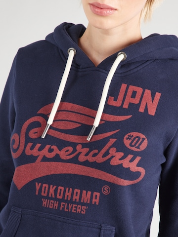 Superdry - Sweatshirt 'HIGH FLYERS' em azul