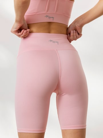 Hey Honey Skinny Leggings 'Biker' in Pink: front