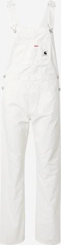 Carhartt WIP Szabványos Kantáros nadrágok - fehér: elől