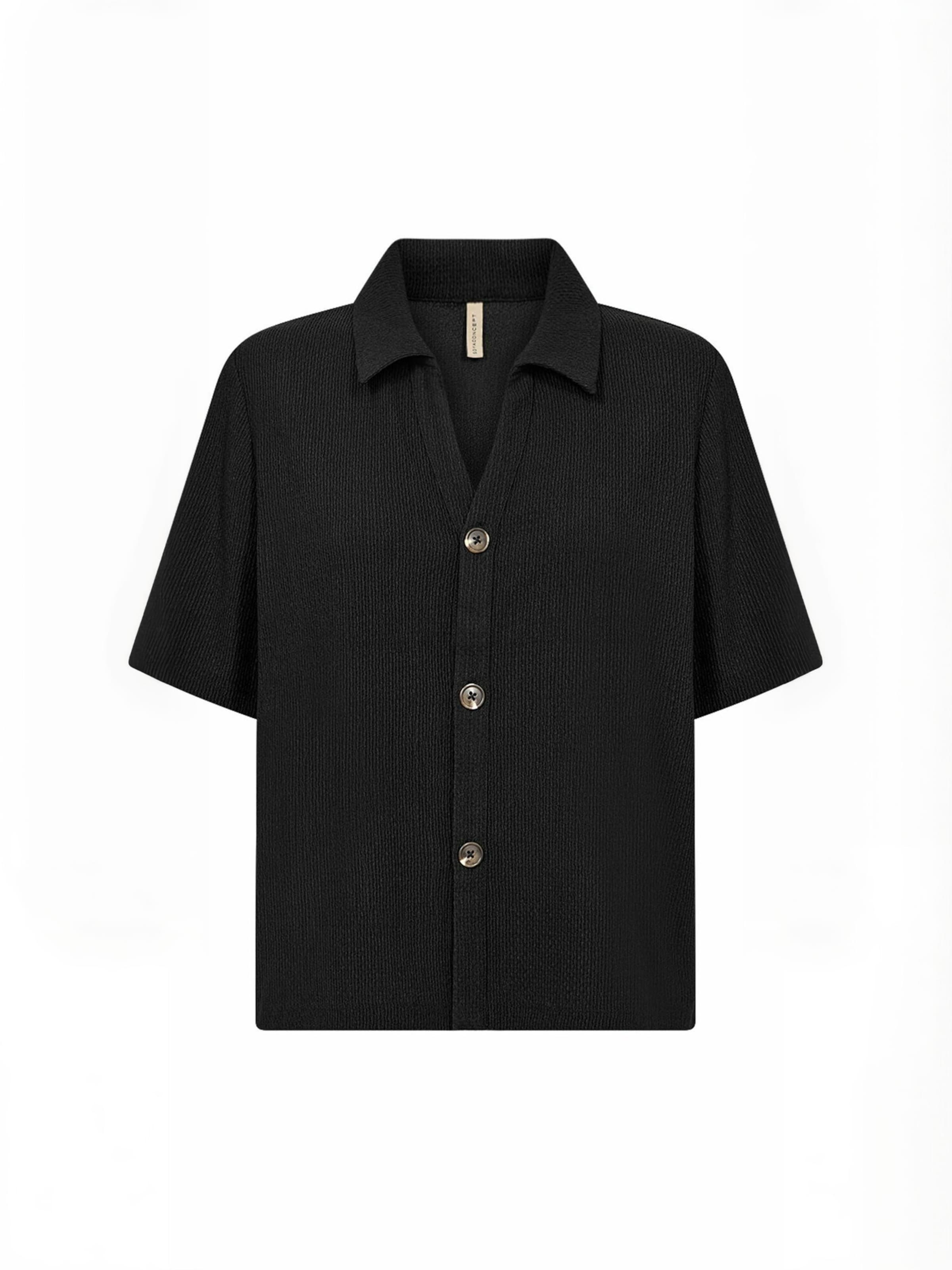 Soyaconcept - Top ' SC-DELAL ' en negro: frente