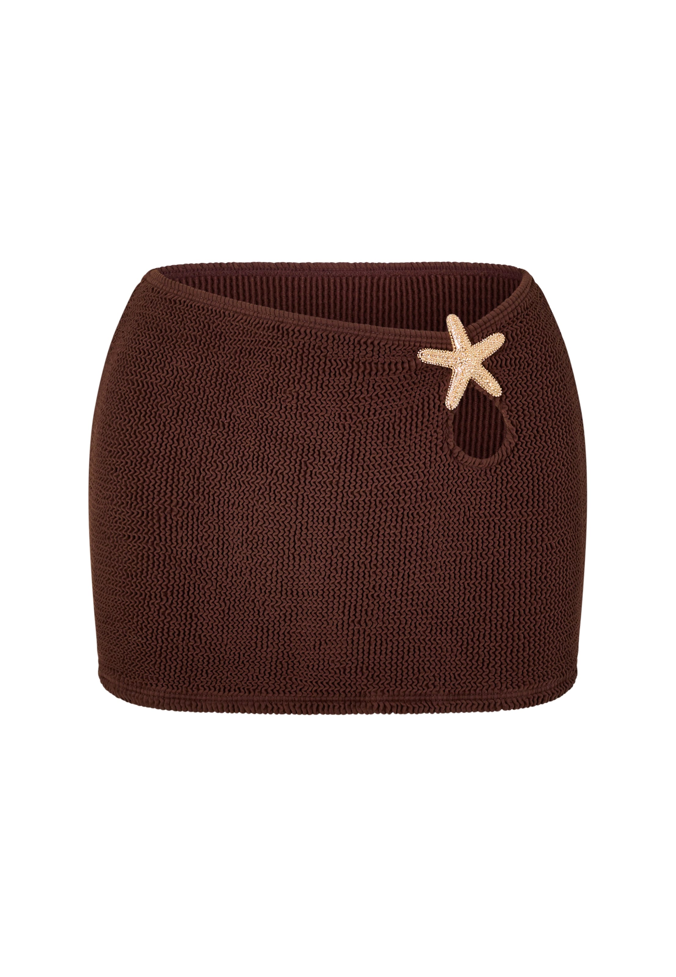 Moda Minx Rock 'Starfish Scrunch' in Braun: Vorderseite