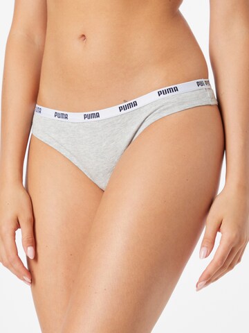 PUMA Thong in Grey: front