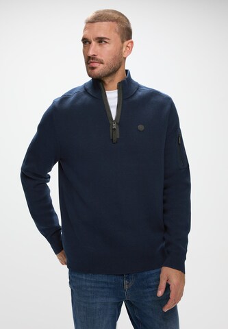 Street One MEN Sweater in Blue: front