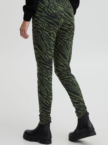 ICHI - Skinny Calças ' KATE ' em verde