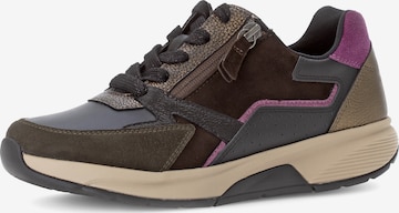 Gabor Rollingsoft Lace-Up Shoes in Brown: front