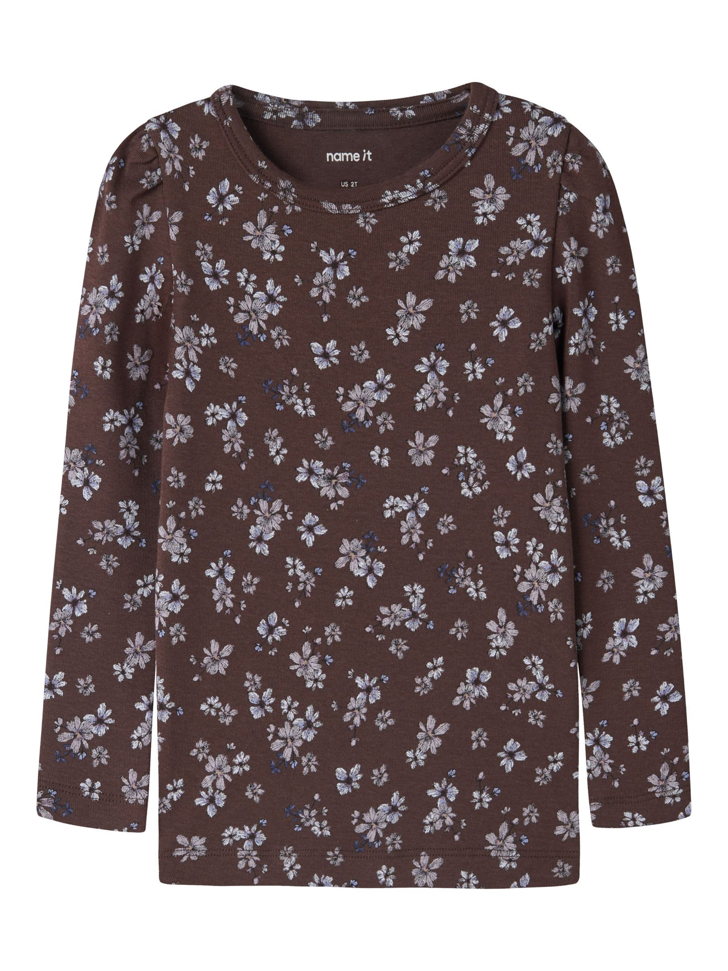 NAME IT Shirt in Bruin: voorkant