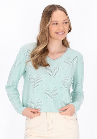 Pull-over MYMO en vert : devant