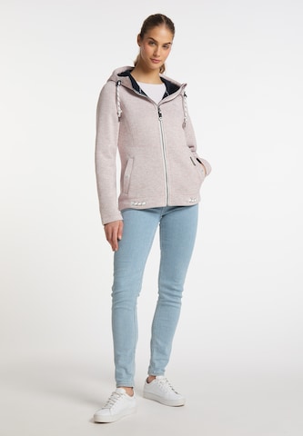 Schmuddelwedda Fleece jas in Roze