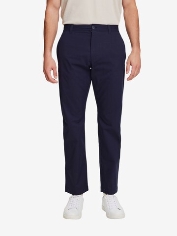 Coupe slim Pantalon fonctionnel ESPRIT en bleu : devant