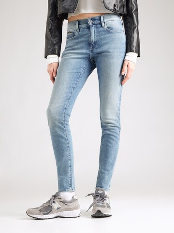 G-STAR - Skinny Calças de ganga '3301' em azul: frente