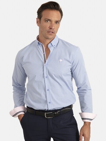 Sir Raymond Tailor Regular fit Overhemd in Blauw