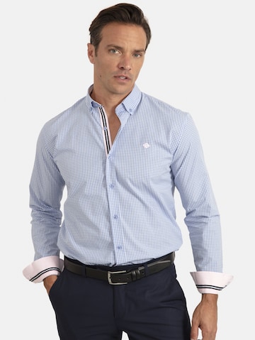 Sir Raymond Tailor Regular fit Button Up Shirt in Blue