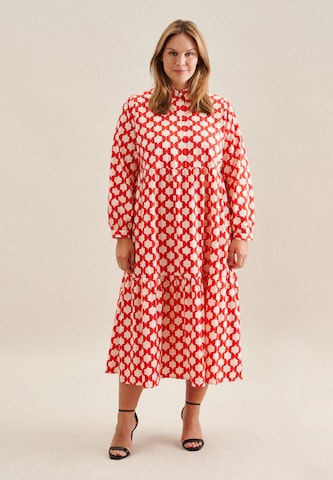 SEIDENSTICKER Shirt Dress 'Schwarze Rose' in Red