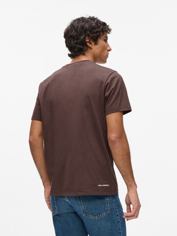 T-Shirt Karl Lagerfeld en marron