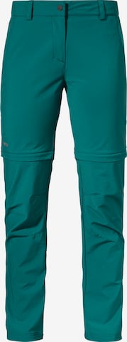 Schöffel Outdoor trousers in Green: front