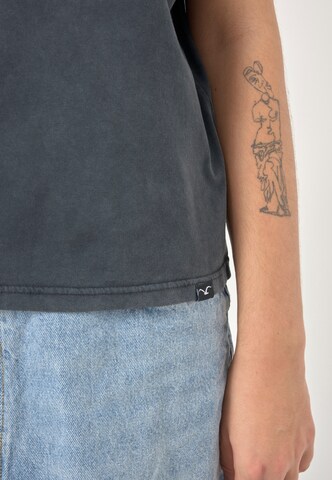 Cleptomanicx T-Shirt 'Basic Tee Ligull Washed' in Grau