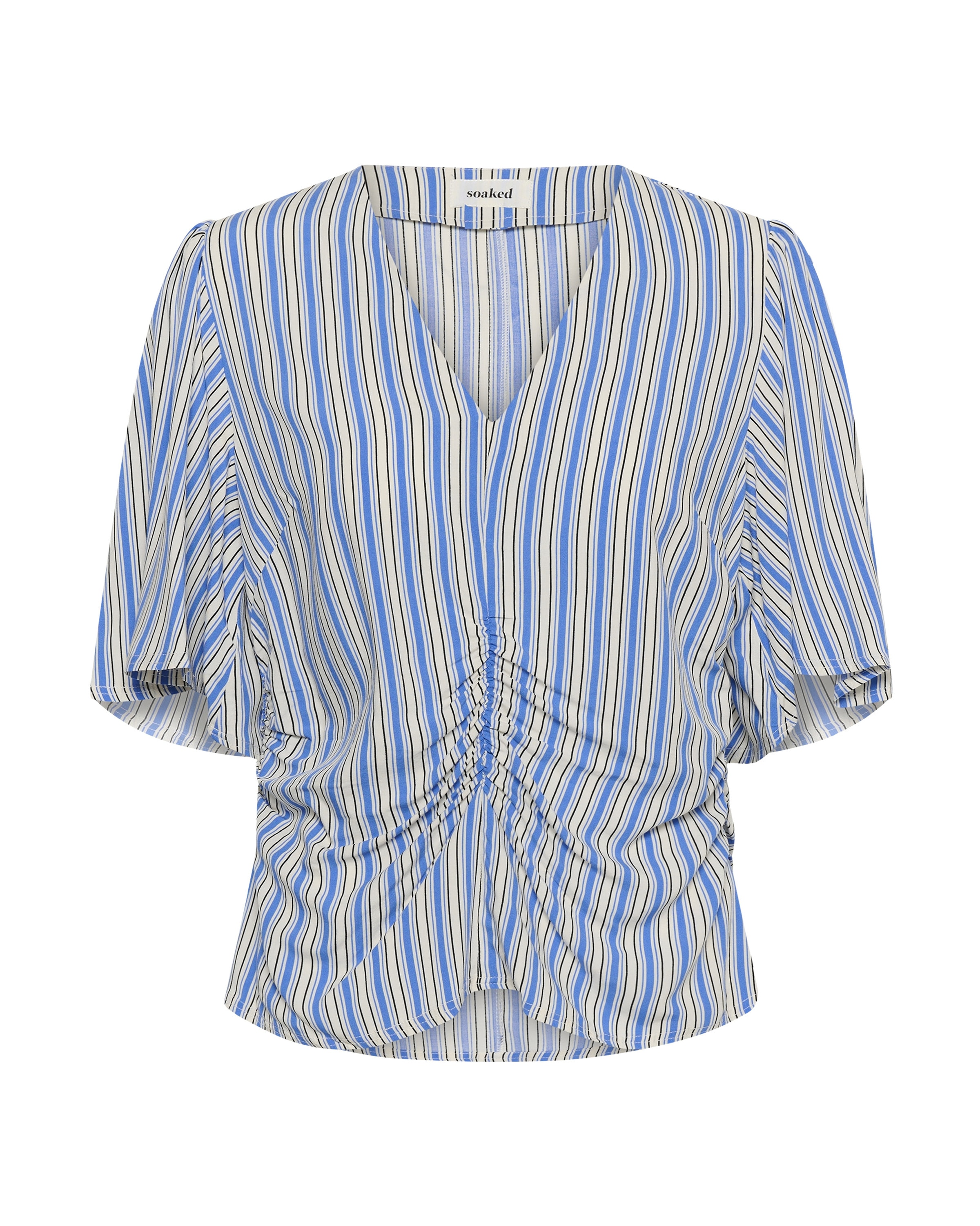 SOAKED IN LUXURY Bluse 'SLArjana' in Blau: Vorderseite