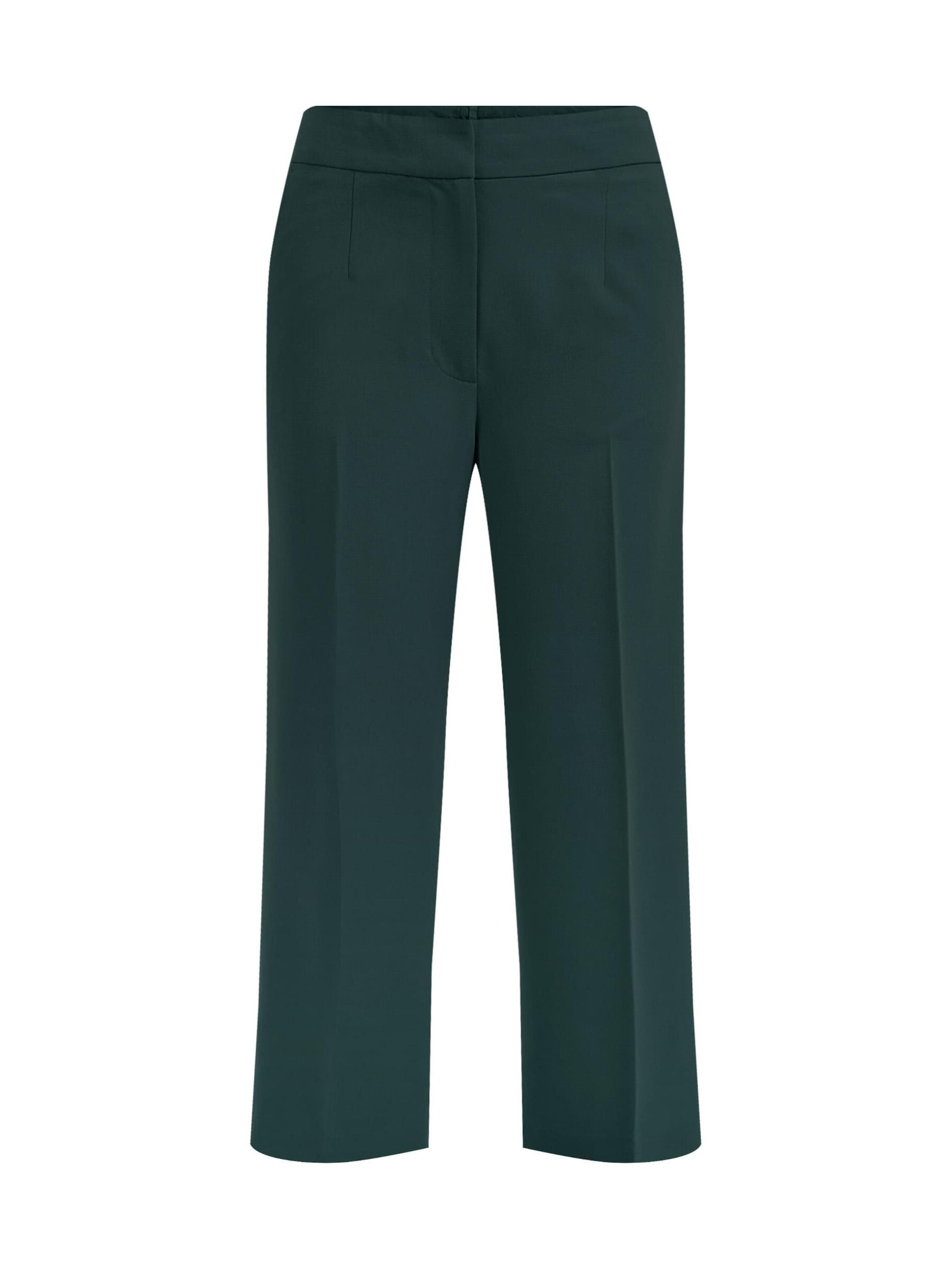 sötétzöld WE Fashion Ráncos nadrág, Termék nézet