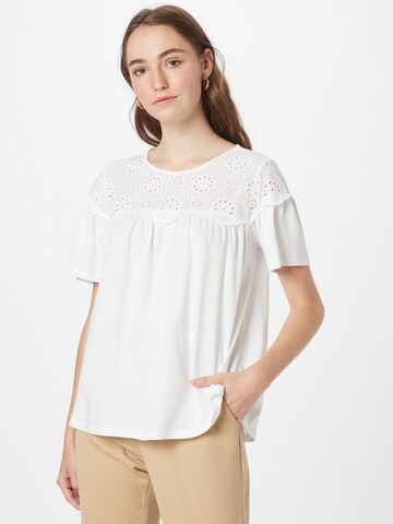 NEW LOOK - Blusa 'Yoke' em branco: frente