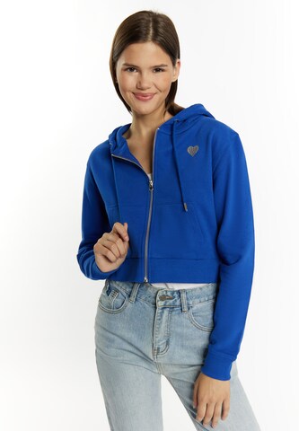 MYMO Sweat jacket 'Biany' in Blue: front
