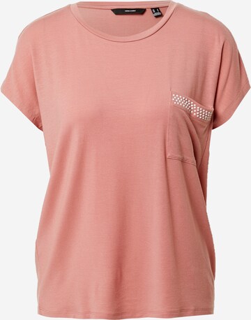 VERO MODA Shirt 'CARINA AVA' in Pink: predná strana